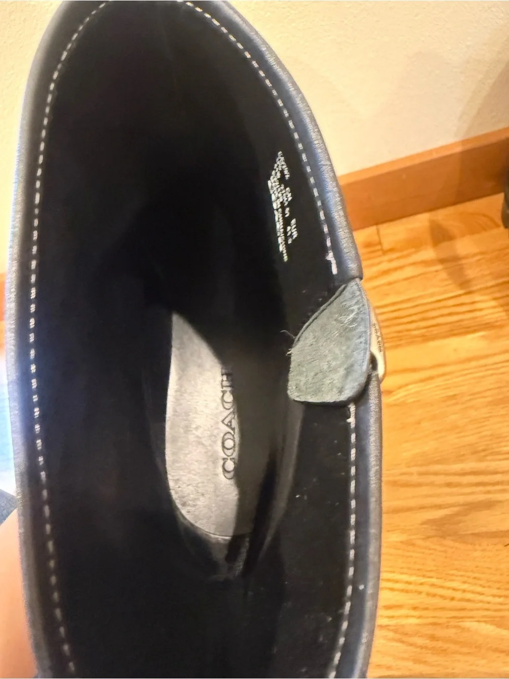 Coach Trooper Moto Boot Size 11